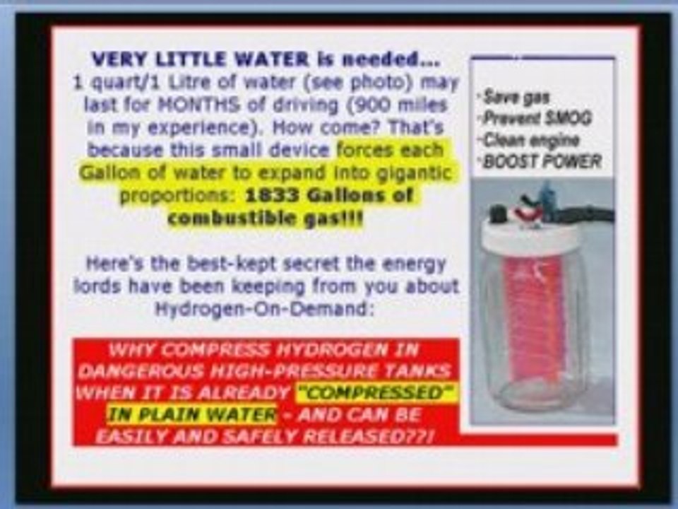Use Water as Gas / Fuel.