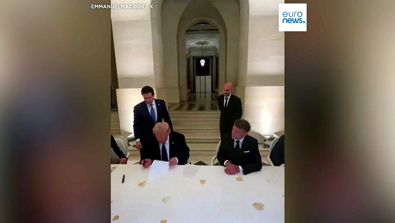 Video: Die Unterzeichnung des US-Iran-Abkommens in Versailles