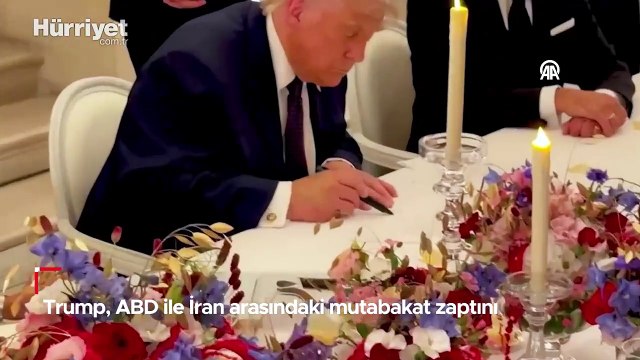 Trump, ABD ile İran arasındaki mutabakat zaptını imzaladı