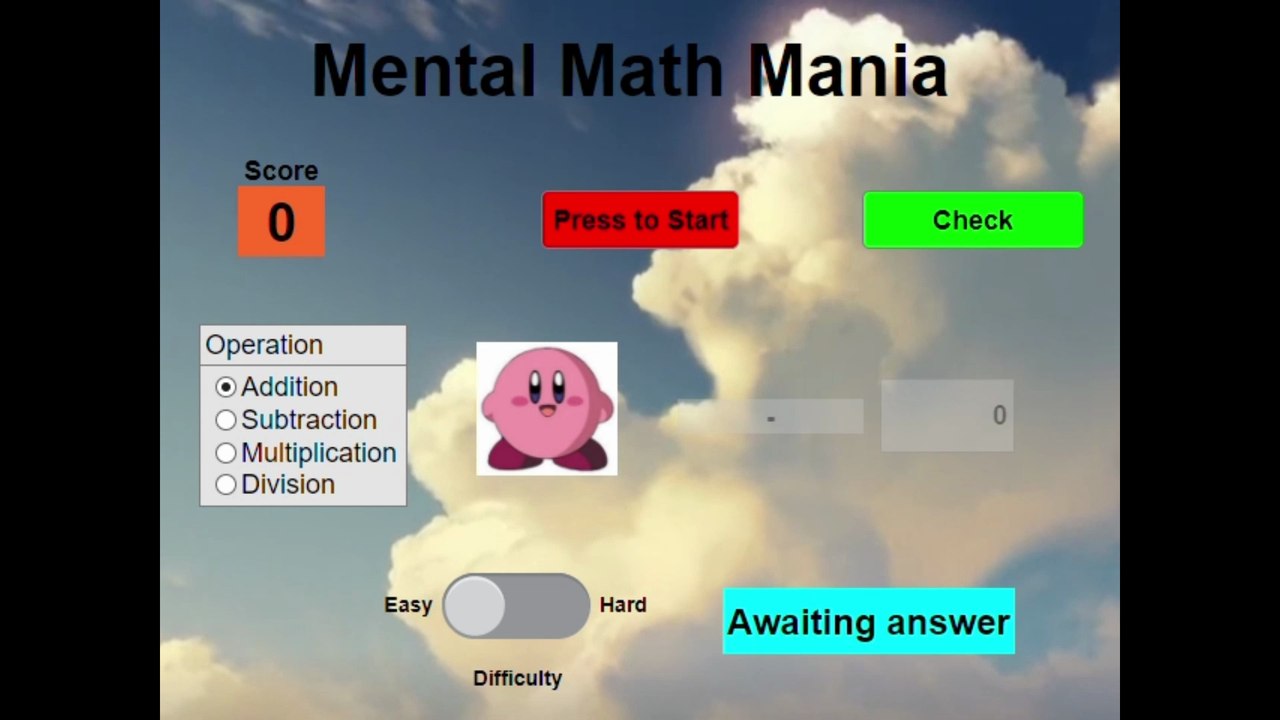 Matlab Math Game