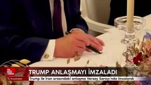 Trump, Versay Sarayı’nda İran anlaşmasını imzaladı
