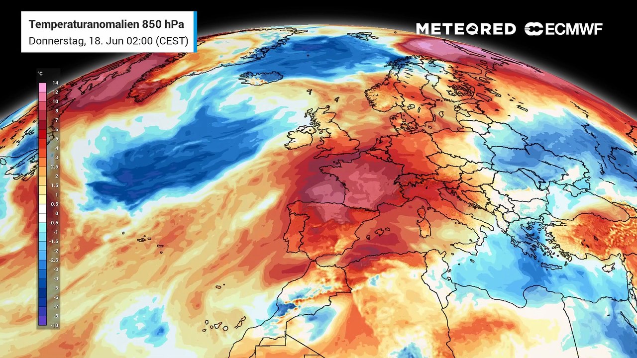 Eine gigantische Hitzeblase hat weite Teile Europas erfasst!