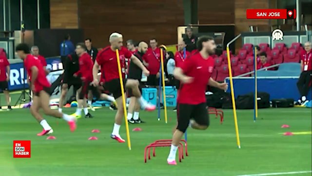 A Milli Futbol Takımı, San Jose'deki ilk antrenmanını yaptı