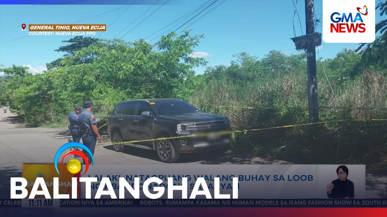 Lalaki, natagpuang walang buhay sa loob ng abandonadong sasakyan | Balitanghali