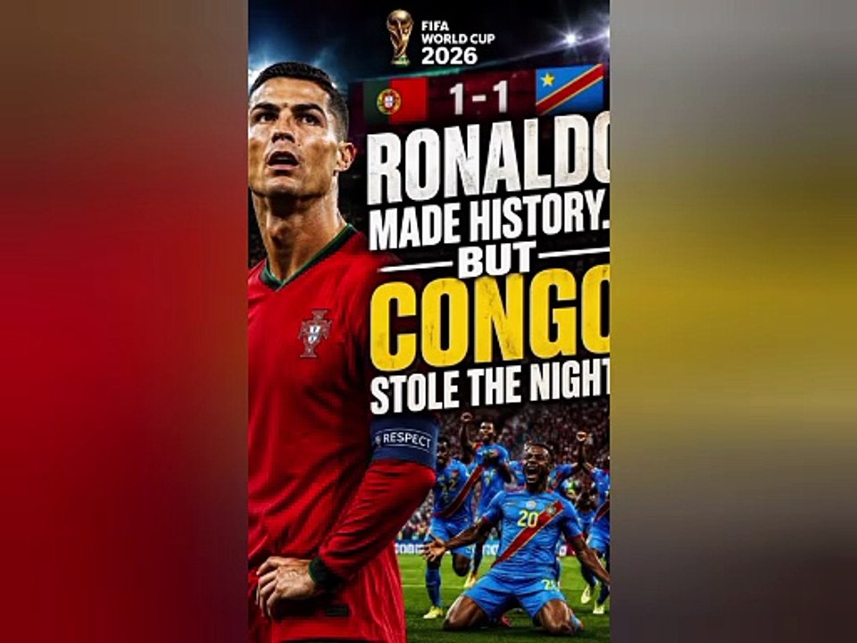 FIFA WORLD CUP 2026: Portugal vs Dr Congo 😱 Ronaldo's Historic Night Turned Into a Global Shock!