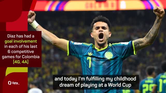 Diaz 'fulfils childhood dream' scoring for Colombia in World Cup debut