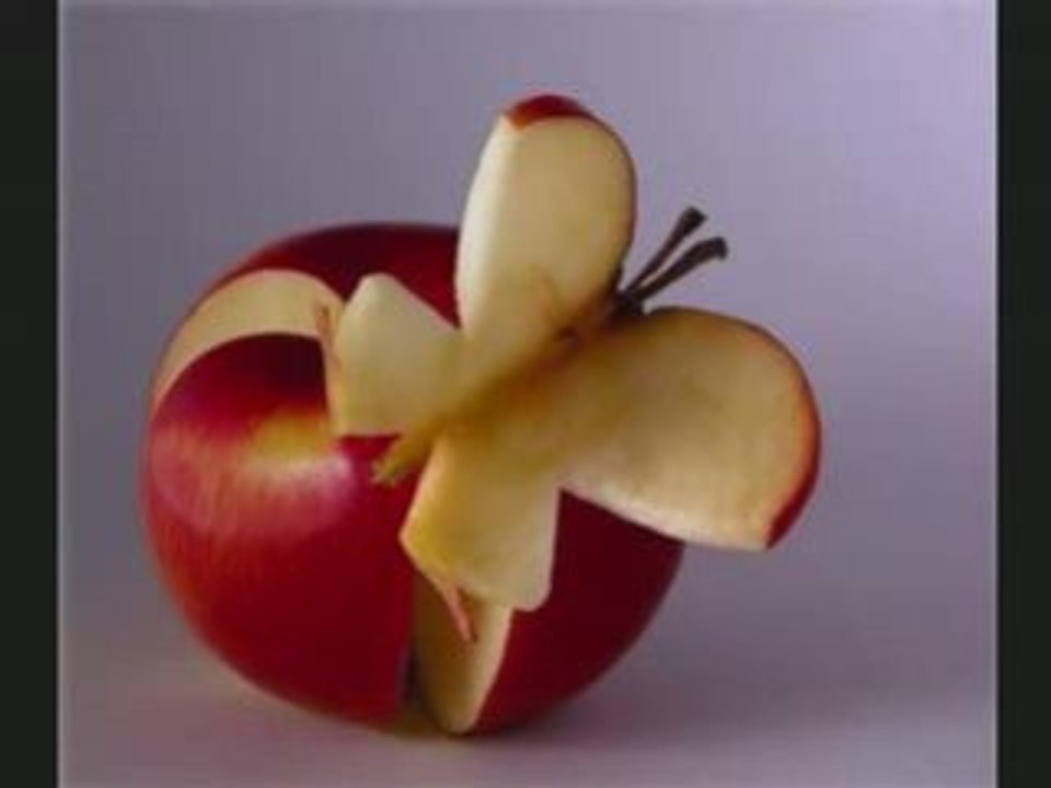 Les chinois ont sculptés ces fruits et ces légumes.