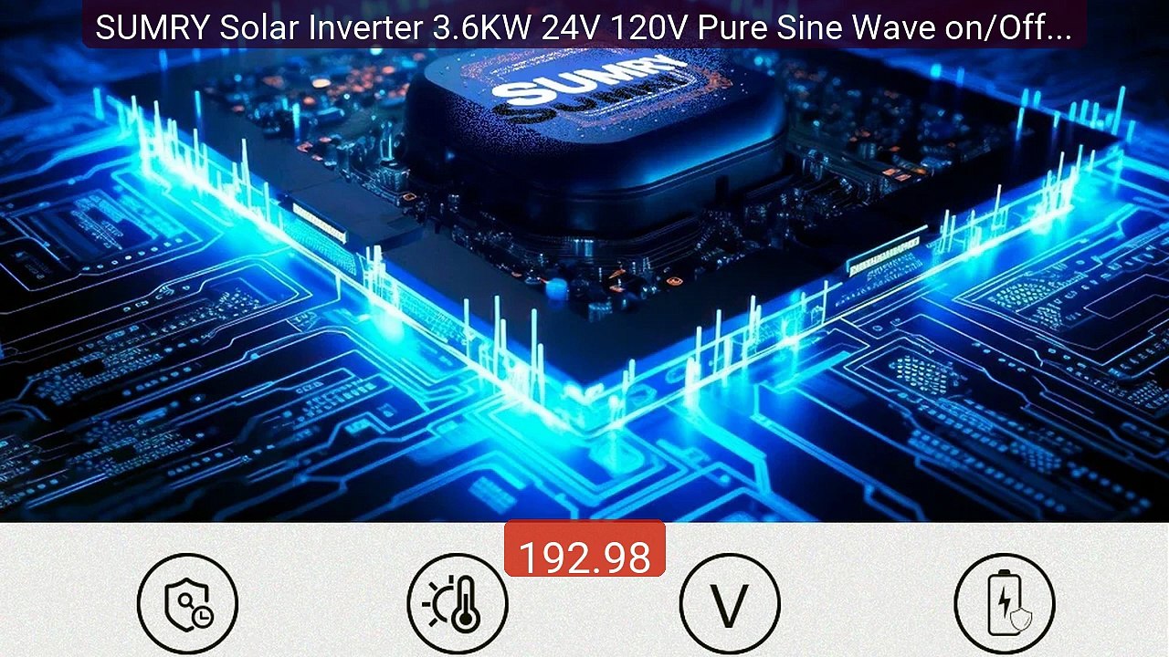 SUMRY Solar Inverter 3.6KW 24V 120V Pure Sine Wave on/Off Grid... -- Best Buy 2026 | Great Quality!