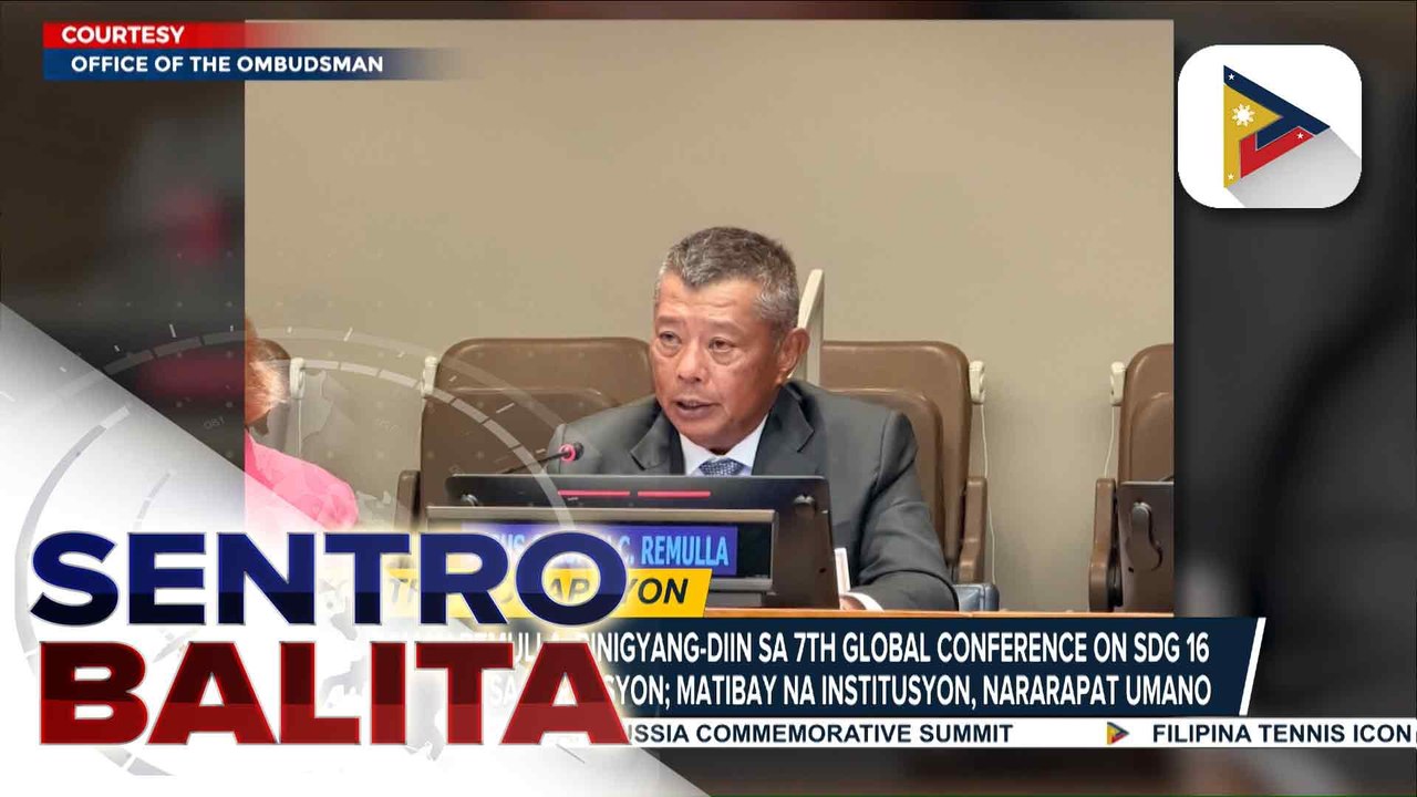 Ombudsman Remulla, binigyang-diin sa 7th Global Conference on SDG 16 na kailangan ng matibay na institusyon para labanan ang korapsyon
