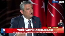 Özgür Özel, erken seçim olabileceğini ve buna önlem olarak da yeni parti kurma ihtimaline ilişkin açıklama yaptı