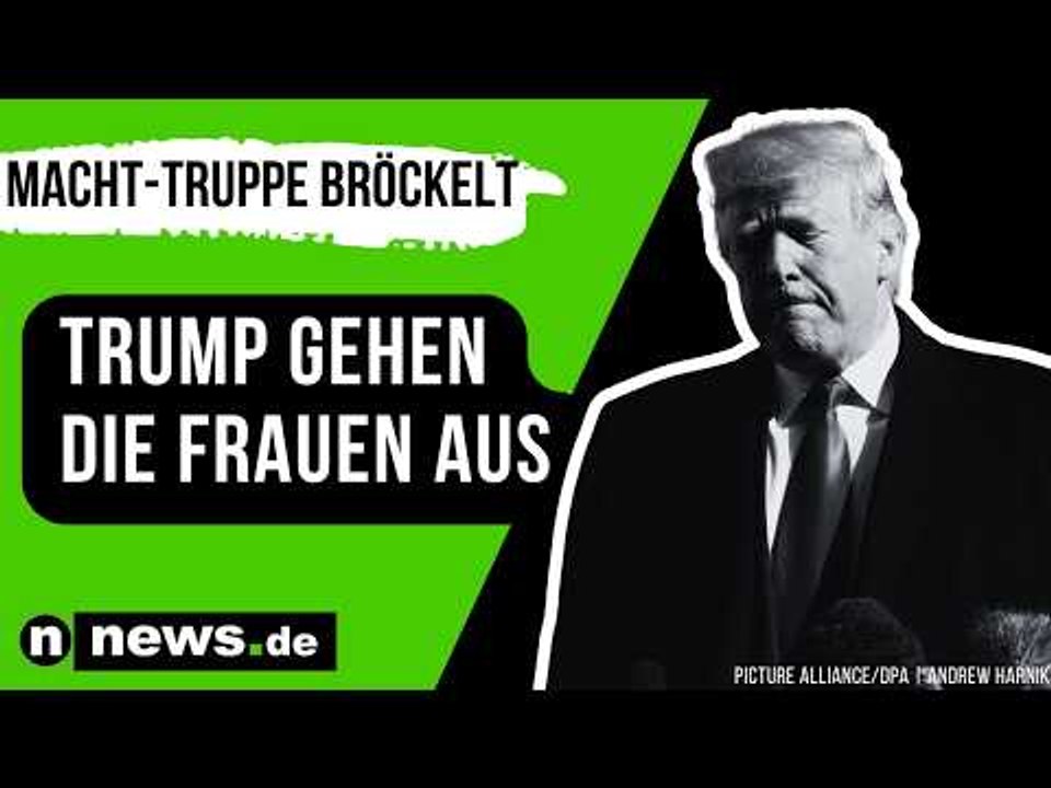 Donald Trump: Trump gehen die Frauen aus - jetzt bröckelt seine Macht-Truppe