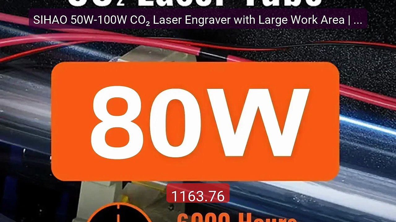 SIHAO 50W-100W CO₂ Laser Engraver with Large Work Area | Preci... -- Hot Deal 2026 | Limited Offer!