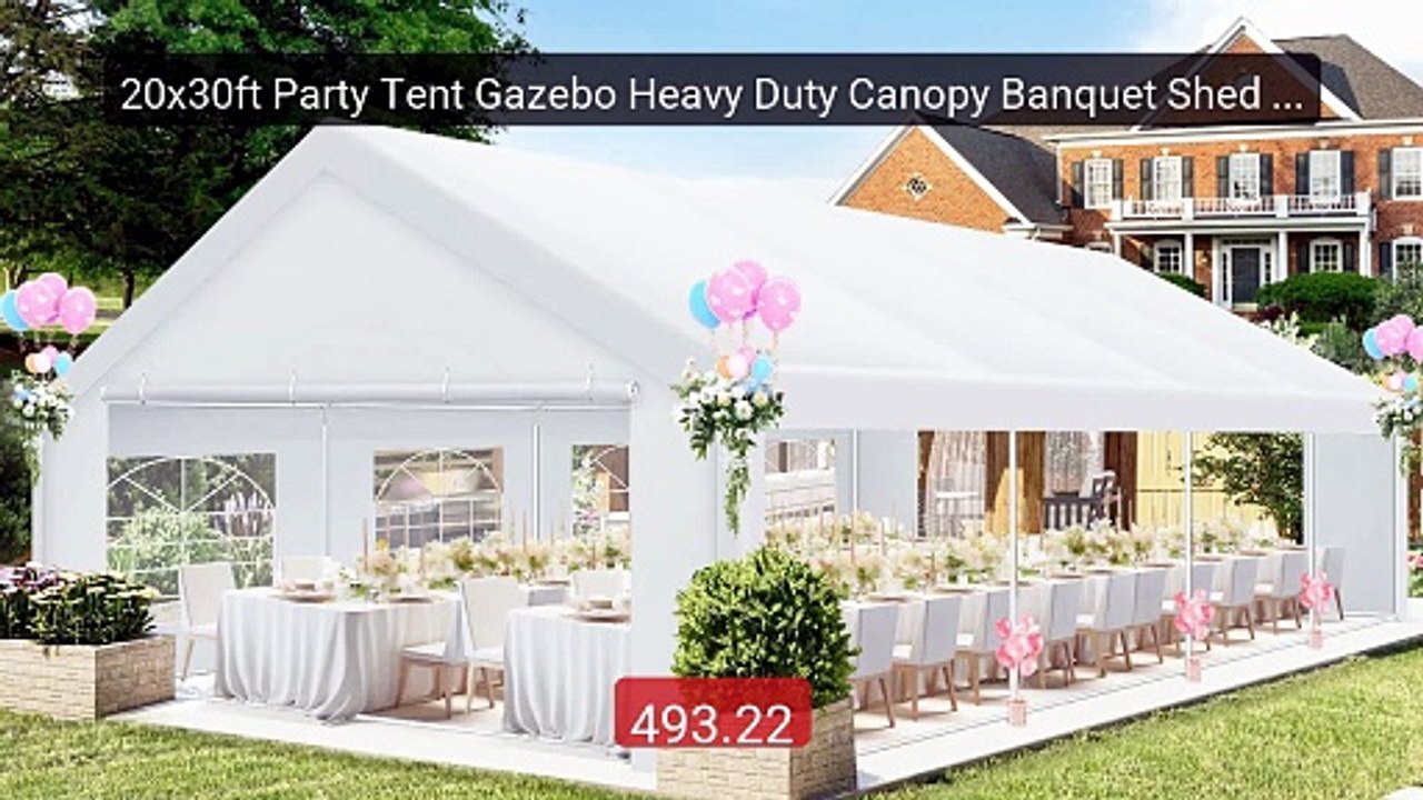 20x30ft Party Tent Gazebo Heavy Duty Canopy Banquet Shed Pavilion ... -- Best Deal 2026 | Shop Now!