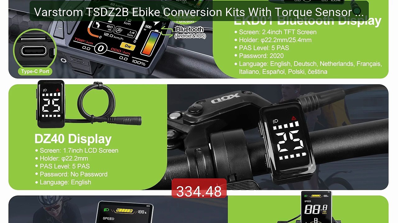 Varstrom TSDZ2B Ebike Conversion Kits With Torque Sensor 36V 250W 4... -- Top Rated 2026 | Buy Now!