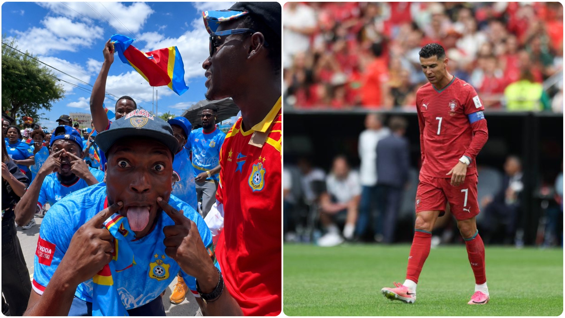 Los aficionados de RD Congo se burlan de Cristiano tras el tropiezo de Portugal