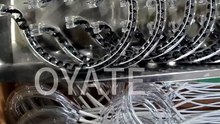 550mm 110V 600W Half White Quartz IR Heating Bulb Custom PET Bottle Making Oven Infrared Light
