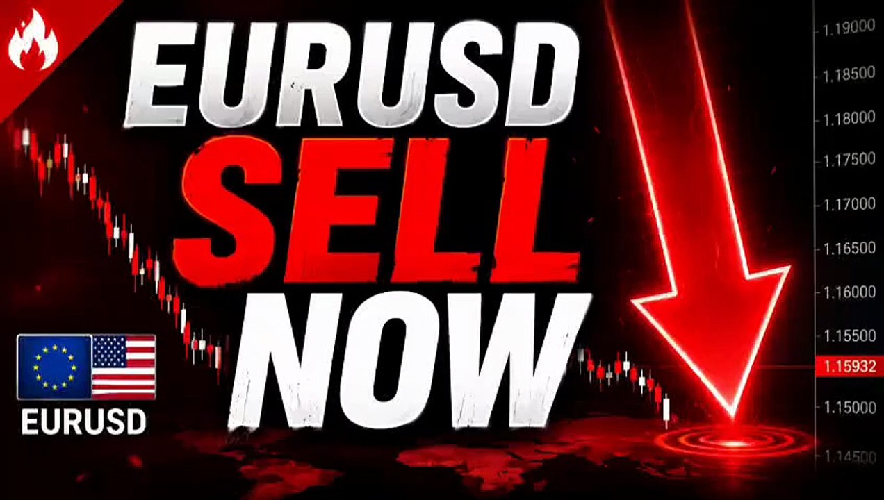 EURUSD SELL NOW — H1 Institutional Order Flow & SMC Market Update