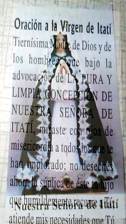 Oración a la Virgen de Iatí