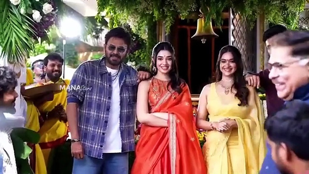 Venkatesh & Allu Aravind Visuals @ #VenkyAnil5 Movie Opening