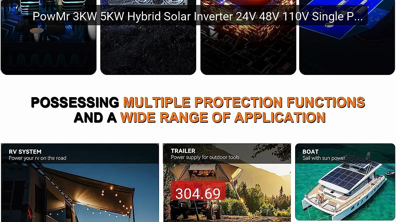 PowMr 3KW 5KW Hybrid Solar Inverter 24V 48V 110V Single Phase Off G... -- Top Rated 2026 | Buy Now!