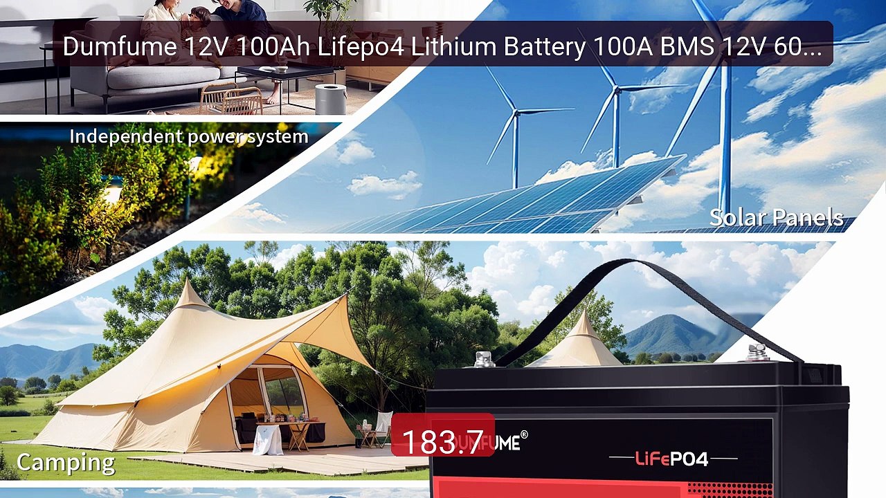 Dumfume 12V 100Ah Lifepo4 Lithium Battery 100A BMS 12V 600Ah/1... -- Hot Deal 2026 | Limited Offer!