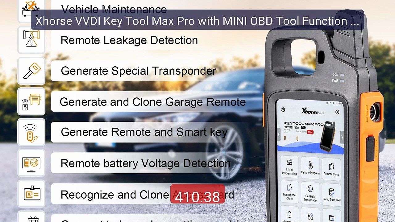 Xhorse VVDI Key Tool Max Pro with MINI OBD Tool Function Wo... -- Top Pick 2026 | Unbeatable Price!