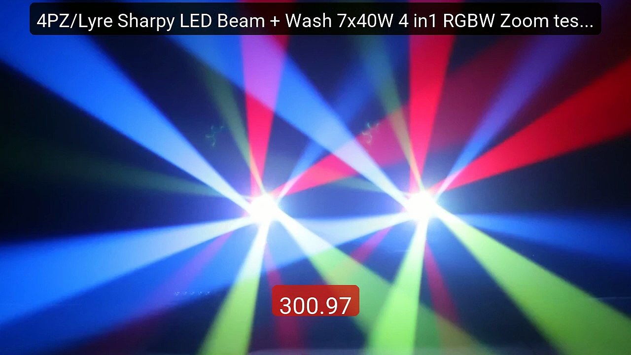4PZ/Lyre Sharpy LED Beam + Wash 7x40W 4 in1 RGB...