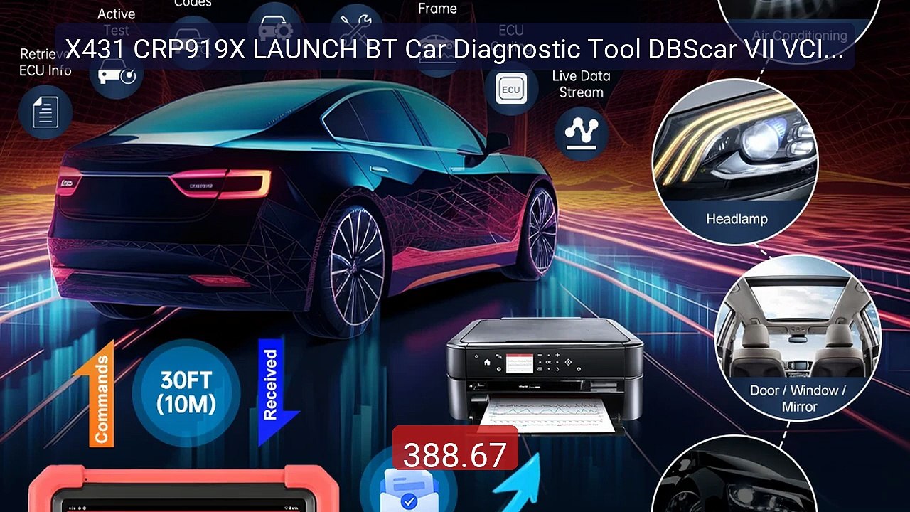 X431 CRP919X LAUNCH BT Car Diagnostic Tool DBScar VII VCI Auto... -- Hot Deal 2026 | Limited Offer!