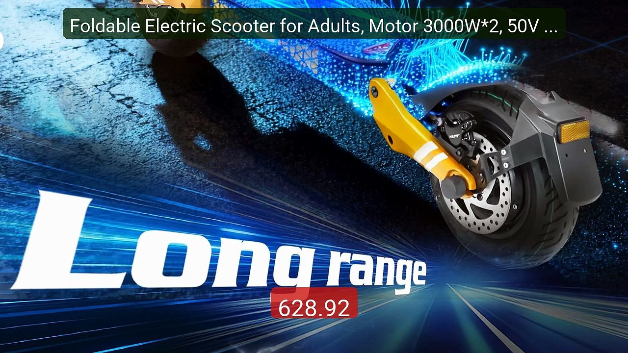 Foldable Electric Scooter for Adults, Motor 3000W*2, 50V 23... -- Top Pick 2026 | Unbeatable Price!