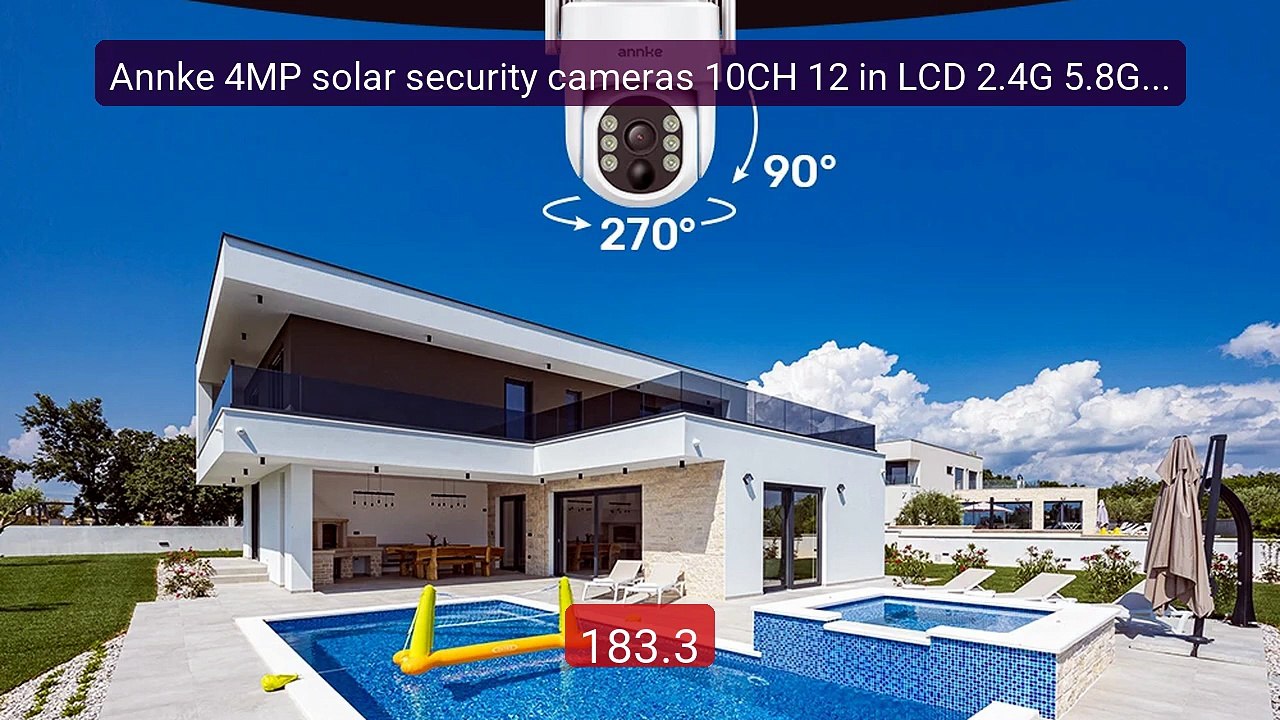 Annke 4MP solar security cameras 10CH 12 in LCD 2.4G 5.8G PTZ wifi... -- Best Deal 2026 | Shop Now!