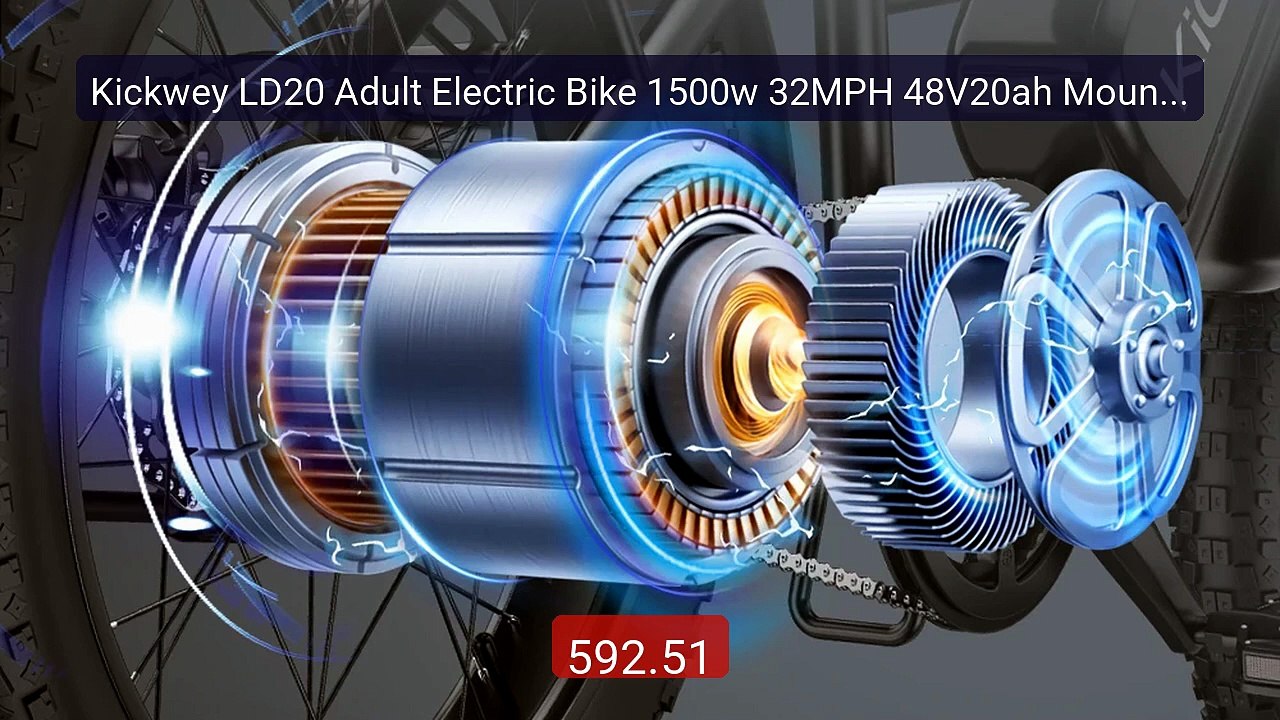 Kickwey LD20 Adult Electric Bike 1500w 32MPH 48V20ah Mountain... -- Amazing Value 2026 | Must Have!