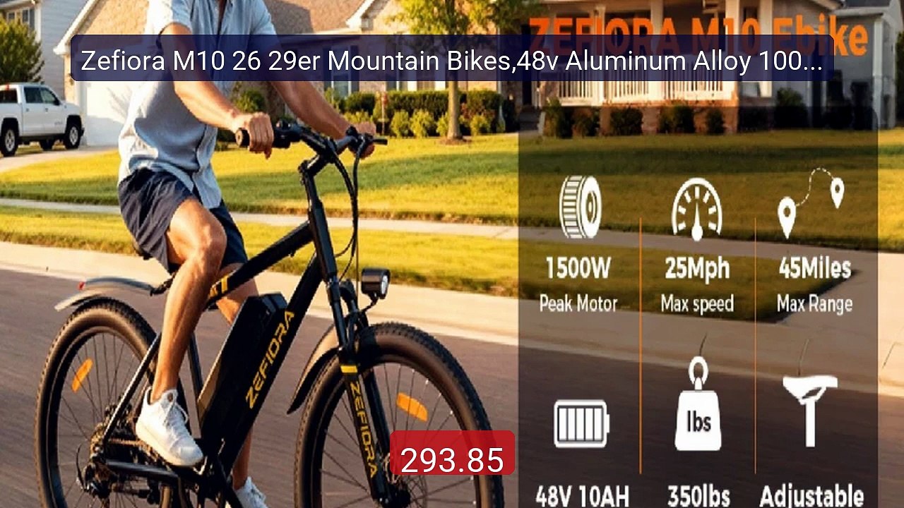 Zefiora M10 26 29er Mountain Bikes,48v Aluminum Alloy 1000w Motor ... -- Best Deal 2026 | Shop Now!