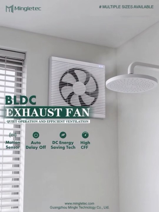 Mingletec BLDC motion sensor exhaust fan#mingletec #bldc #ventilationfan #exhaustfan #silent