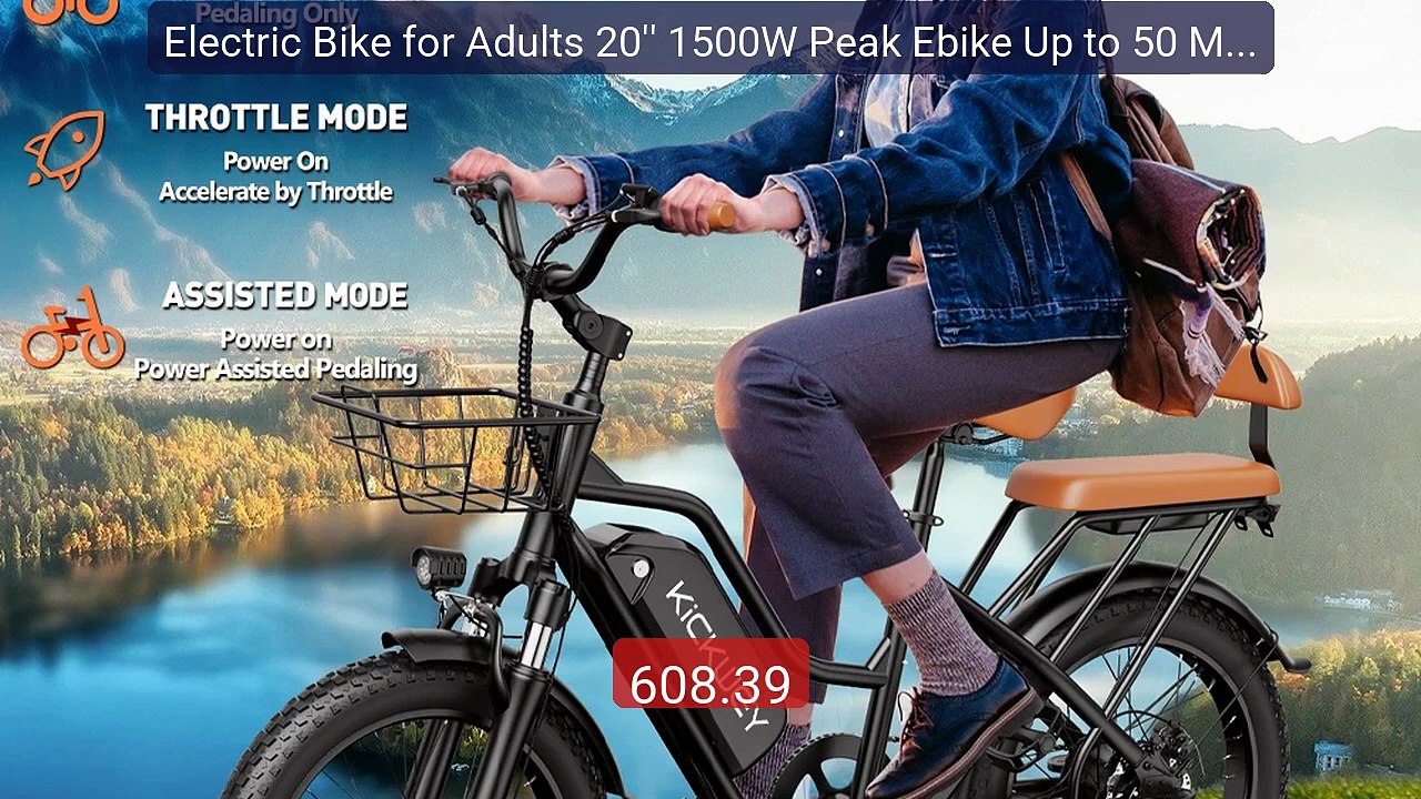 Electric Bike for Adults 20'' 1500W Peak Ebike Up to 50 Mil... -- Top Pick 2026 | Unbeatable Price!