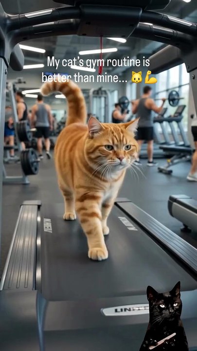 Looks like someone is preparing for the summer 🐈