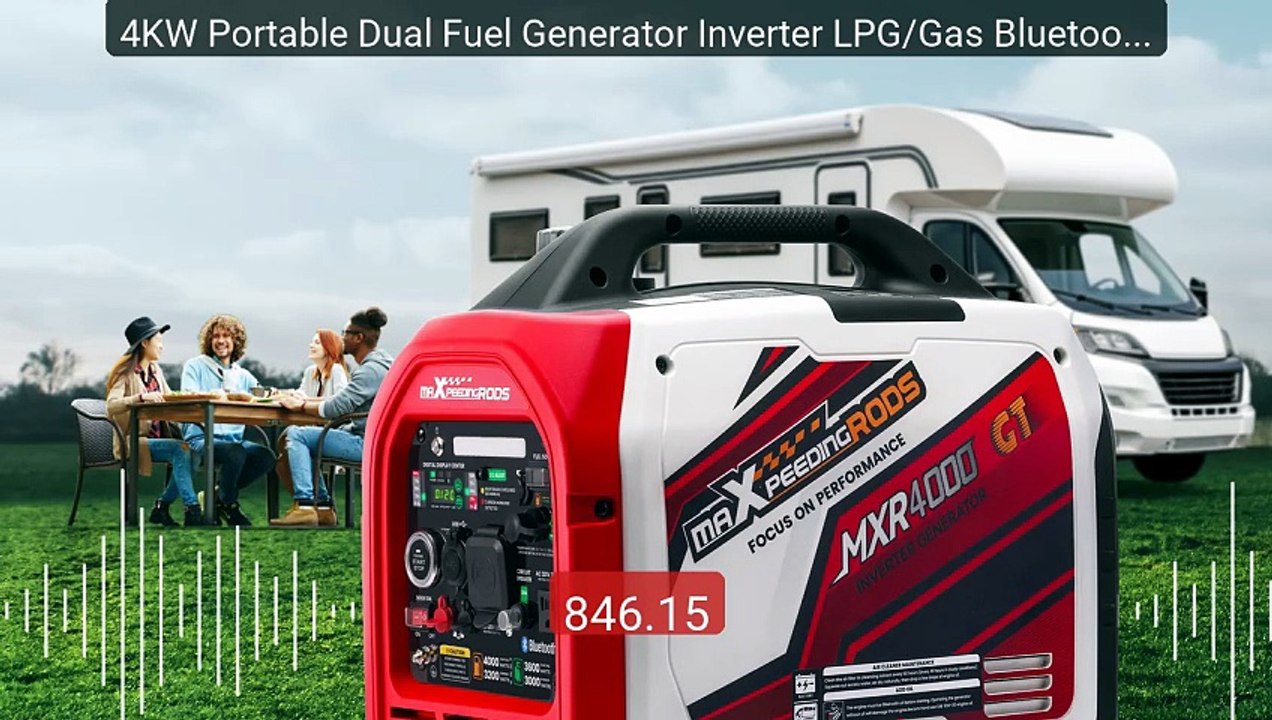 4KW Portable Dual Fuel Generator Inverter LPG/Gas Bluetooth-co... -- Best Buy 2026 | Great Quality!