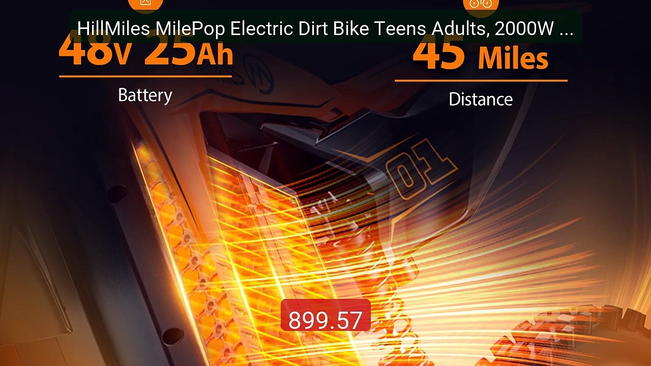 HillMiles MilePop Electric Dirt Bike Teens Adults, 2000W 48V E... -- Hot Deal 2026 | Limited Offer!