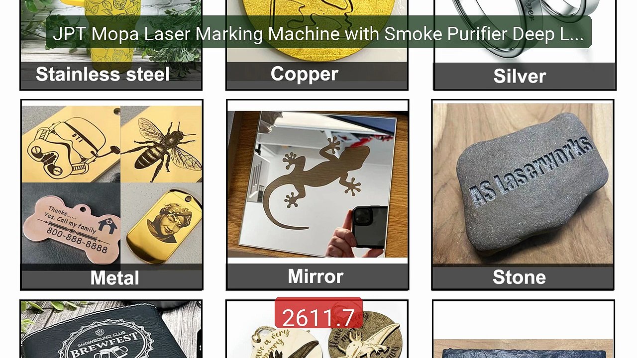 JPT Mopa Laser Marking Machine with Smoke Purifier Deep Laser ... -- Hot Deal 2026 | Limited Offer!