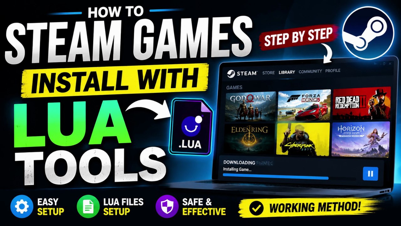 🔥 How To Install Steam Games With Lua Tools | Millennium Steam Plugin Tutorial (2026) NG770