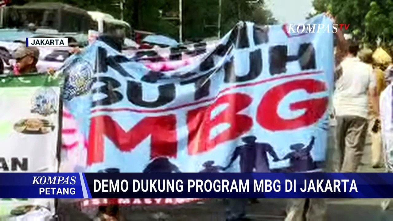 Massa Aksi di Patung Kuda Sebut Program MBG Dibutuhkan Anak di Daerah Terpencil | KOMPAS PETANG