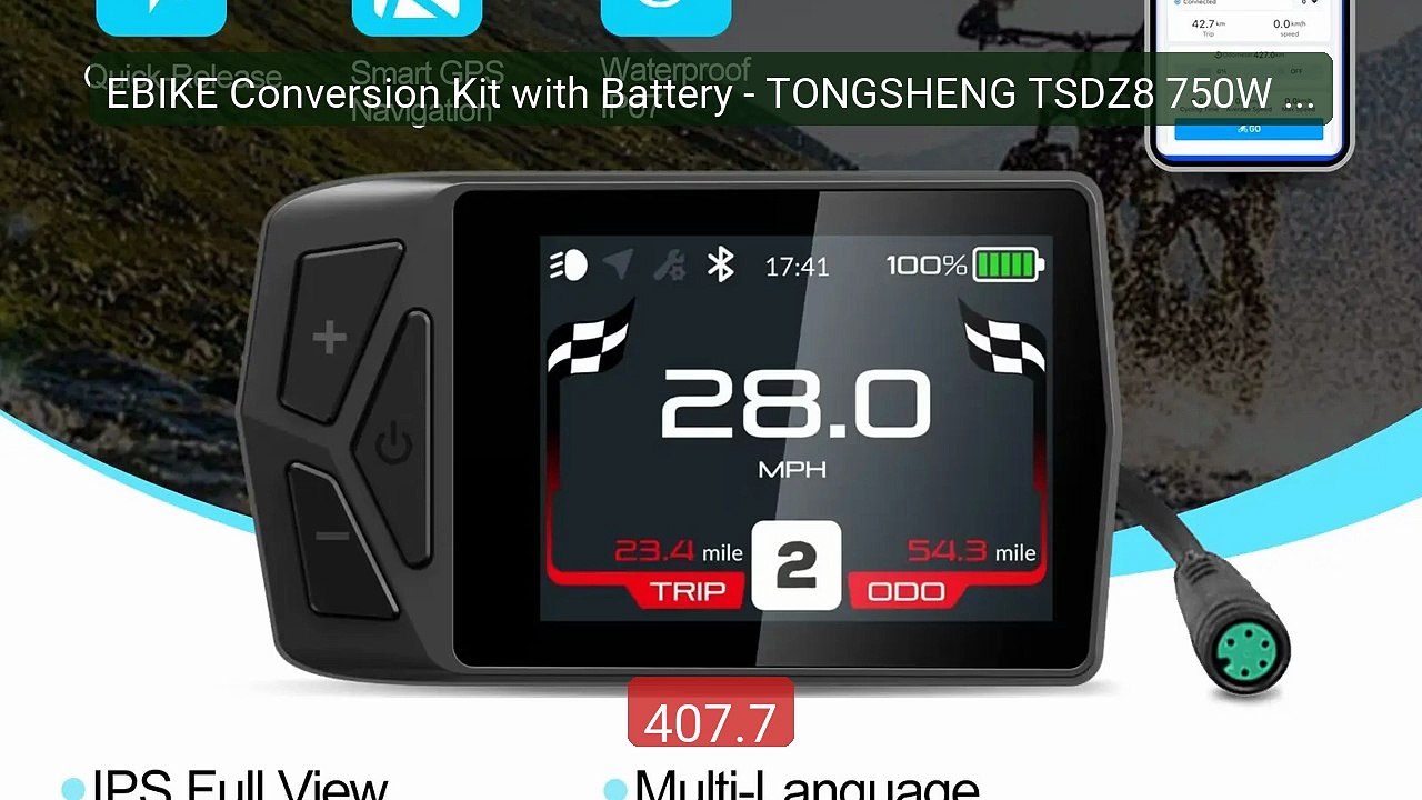 EBIKE Conversion Kit with Battery - TONGSHENG TSDZ8 750W Mi... -- Top Pick 2026 | Unbeatable Price!