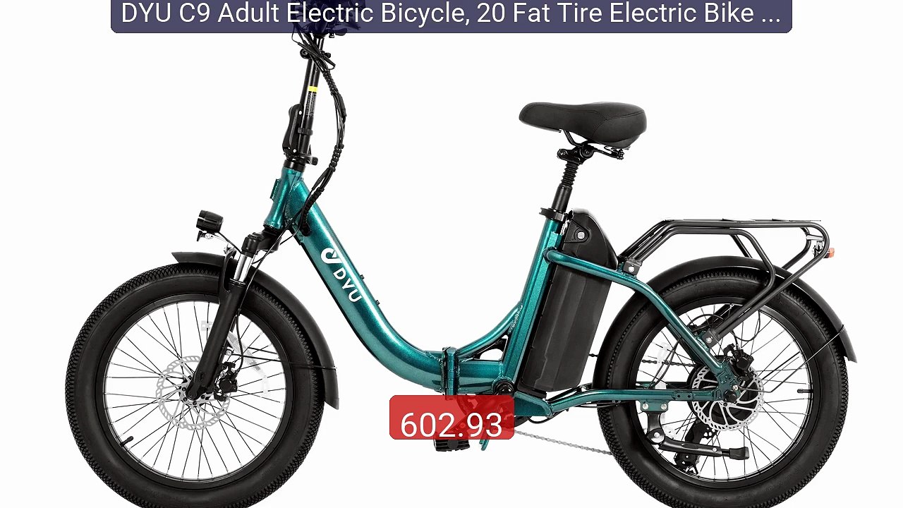 DYU C9 Adult Electric Bicycle, 20 Fat Tire Electric Bike el... -- Top Pick 2026 | Unbeatable Price!