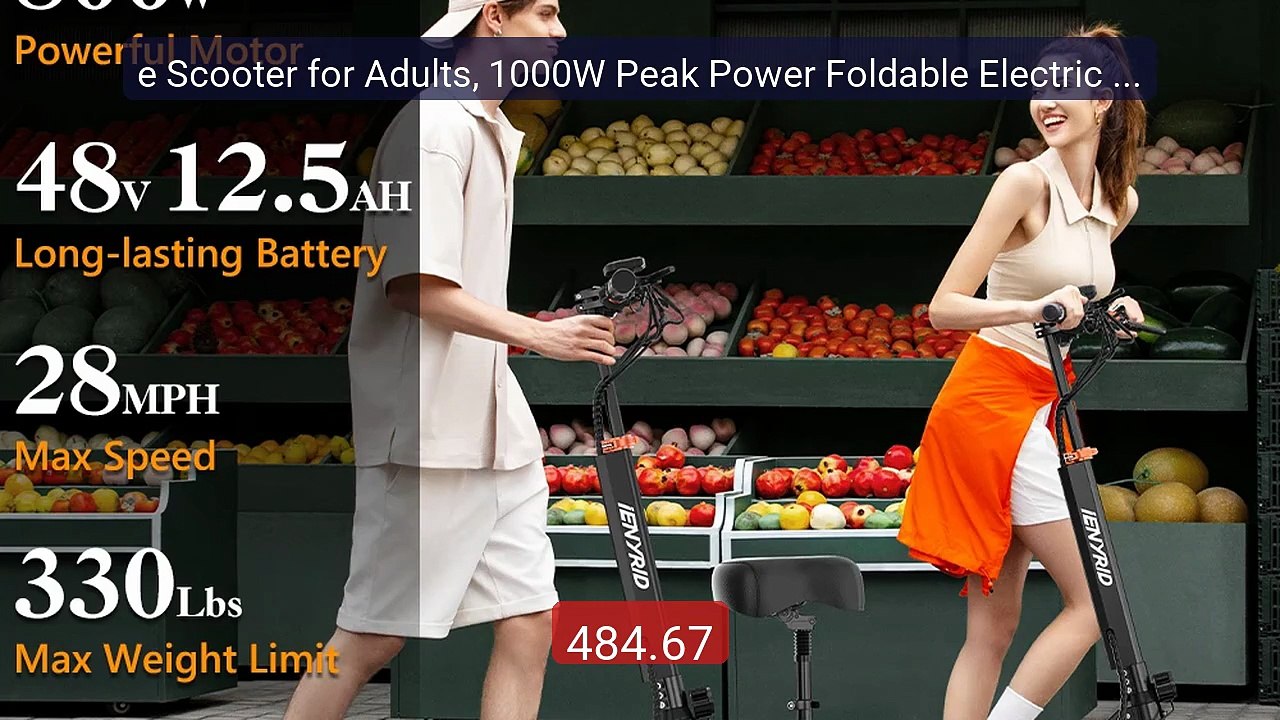 e Scooter for Adults, 1000W Peak Power Foldable Electric Scoot... -- Best Buy 2026 | Great Quality!