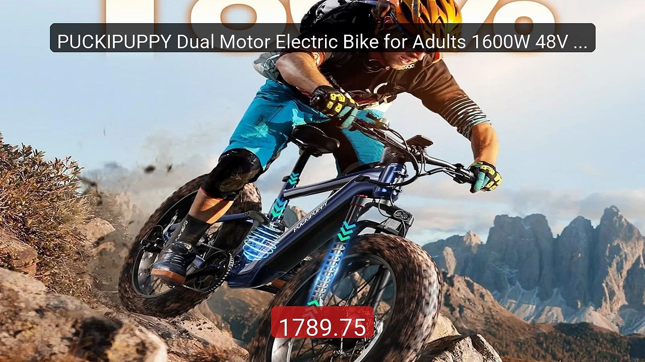 PUCKIPUPPY Dual Motor Electric Bike for Adults 1600W 48V 20AH ... -- Hot Deal 2026 | Limited Offer!