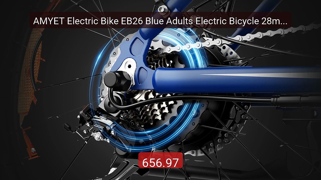 AMYET Electric Bike EB26 Blue Adults Electric Bicycle 28mph P... -- Amazing Value 2026 | Must Have!
