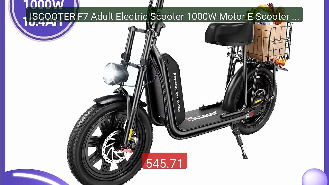 ISCOOTER F7 Adult Electric Scooter 1000W Motor E Scooter 16 In... -- Hot Deal 2026 | Limited Offer!
