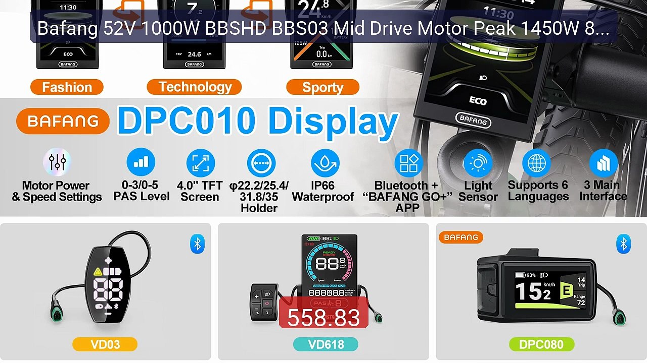 Bafang 52V 1000W BBSHD BBS03 Mid Drive Motor Peak 1450W 8Fun Electr... -- Top Rated 2026 | Buy Now!
