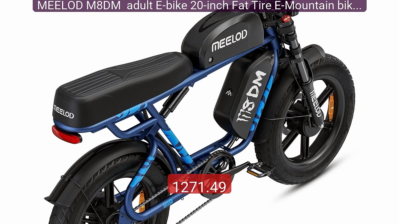 MEELOD M8DM  adult E-bike 20-inch Fat Tire E-Mountain bike 750W*2 ... -- Best Deal 2026 | Shop Now!