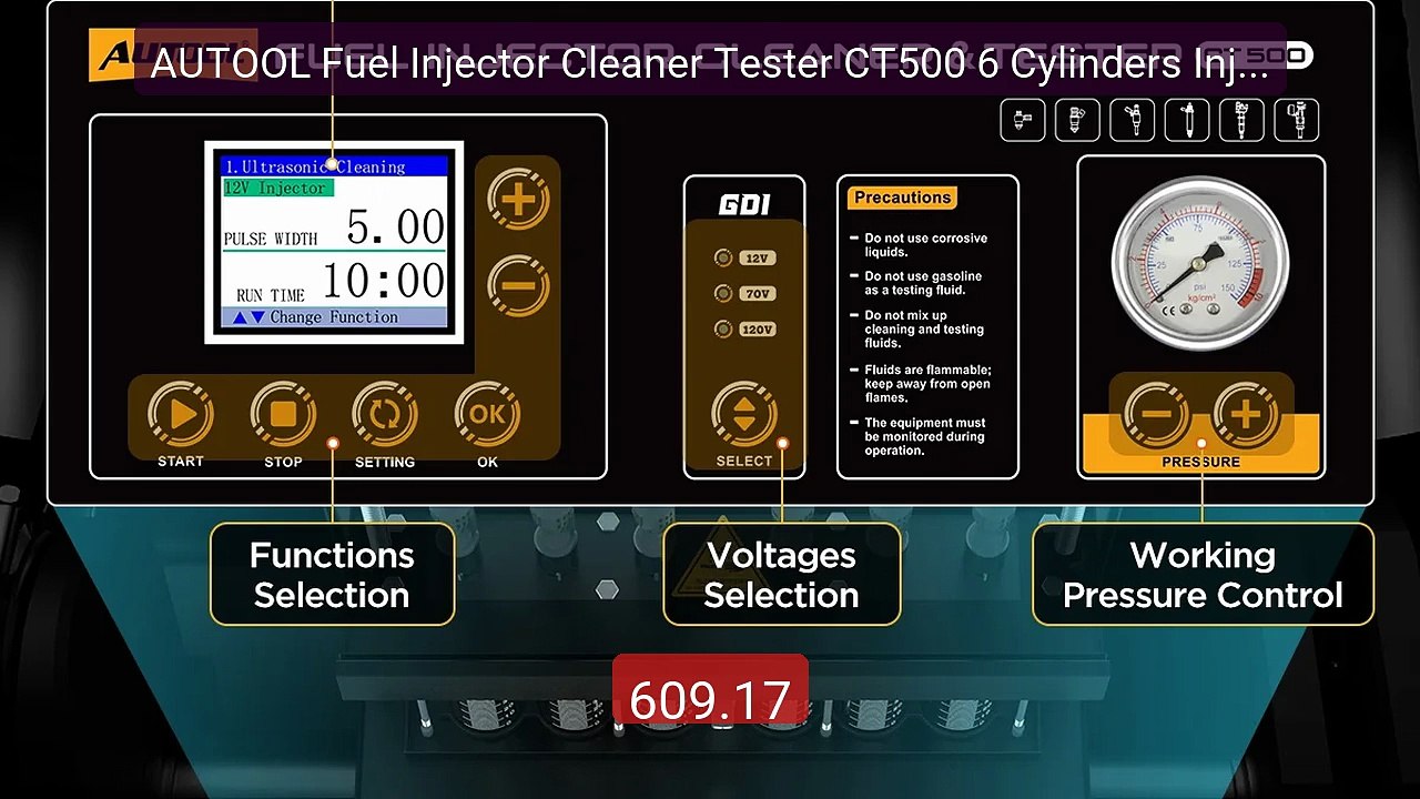 AUTOOL Fuel Injector Cleaner Tester CT500 6 Cylinders Injection Te... -- Best Deal 2026 | Shop Now!