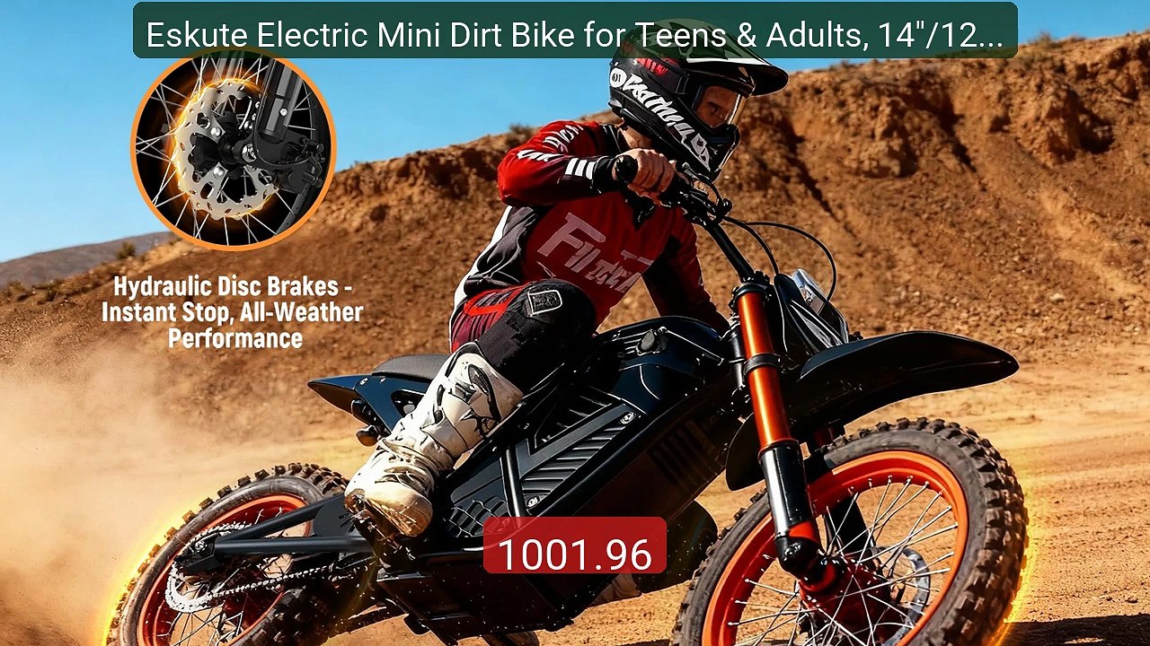 Eskute Electric Mini Dirt Bike for Teens & Adults, 14"/12" Fa... -- Amazing Value 2026 | Must Have!